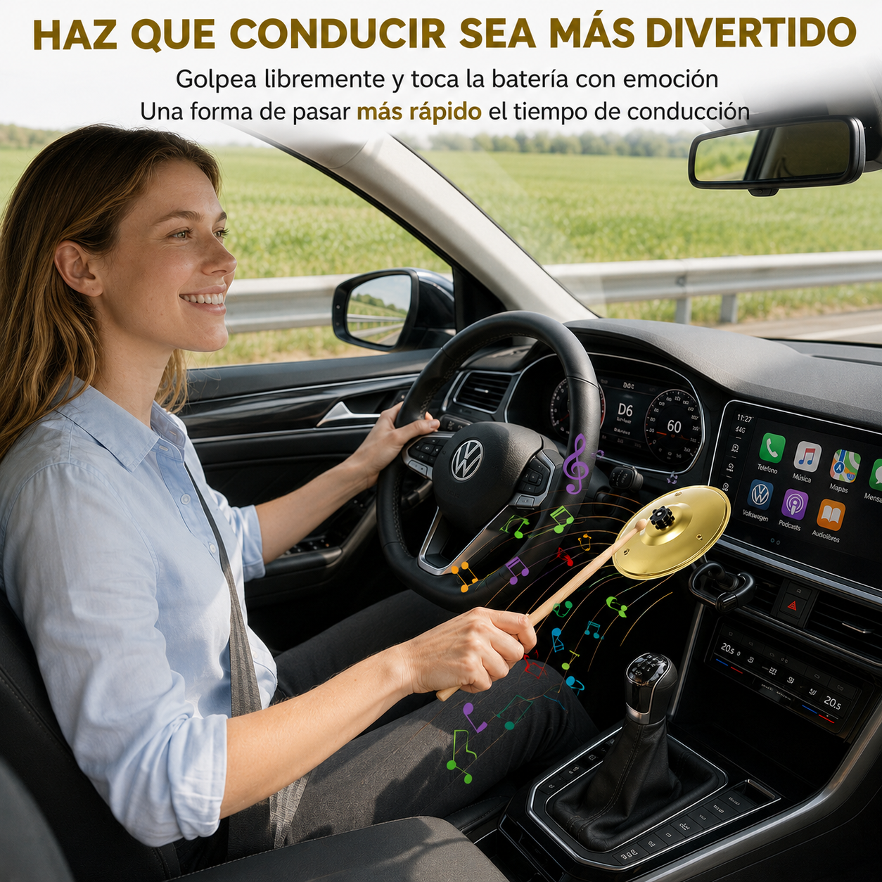Mini Platillo Musical Para Coche
